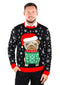 Socal Look Men's Ugly Christmas Sweater, Long Sleeve Crew Neck Acrylic Holiday Pullover